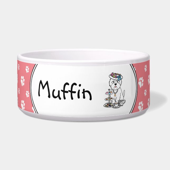 Tea Party Westie - West Highland White Terrier (Front)