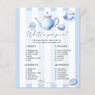 Tea party - What's in your purse game