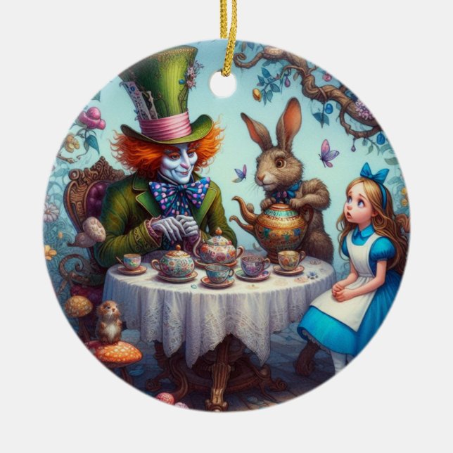 Tea Party with the Hatter ornament (Front)