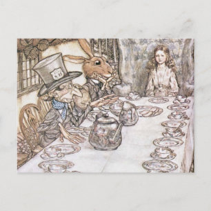 Tea Party with the Mad Hatter Postcard