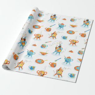 Tea-party. Wrapping Paper