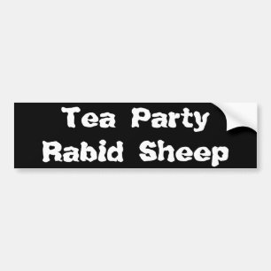 Tea PartyRabid Sheep Bumper Sticker