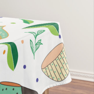 tea pattern tablecloth