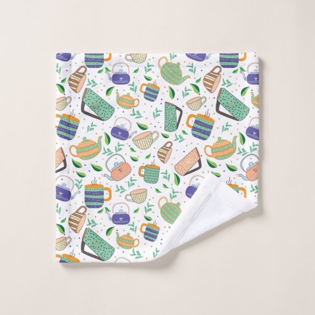 tea pattern wash cloth (Wash Cloth)