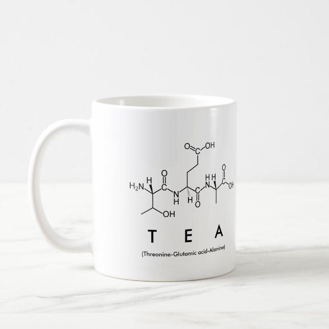 Tea peptide name mug (Left)
