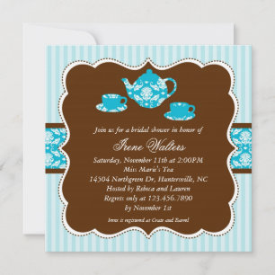 Tea Pot Bridal Shower Invitation