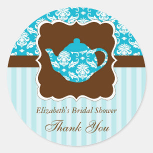 Tea Pot Favour Seal Sticker