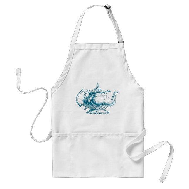 Tea Pot Kitchen Apron (Front)