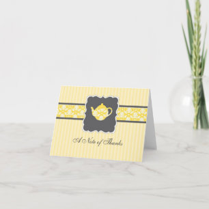 Tea Pot Thank You Note Card