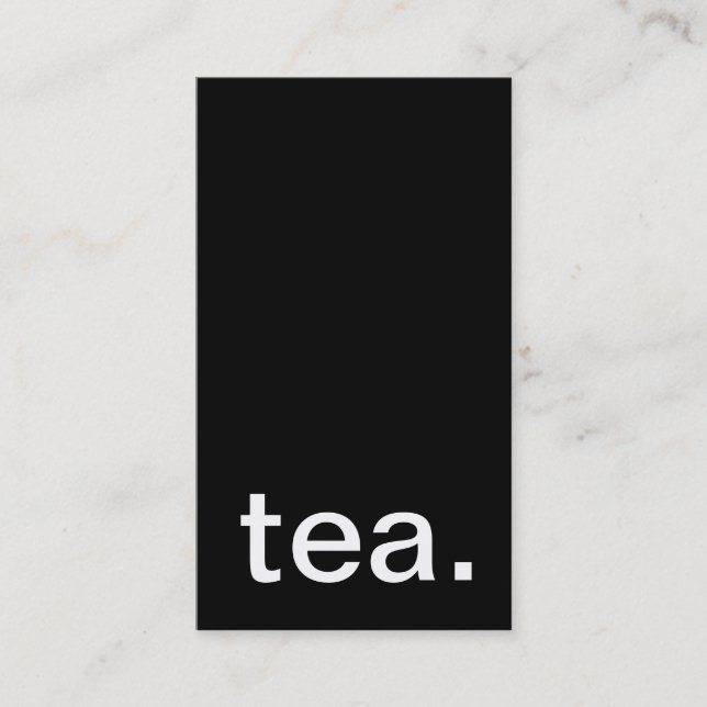 tea punch card (Front)