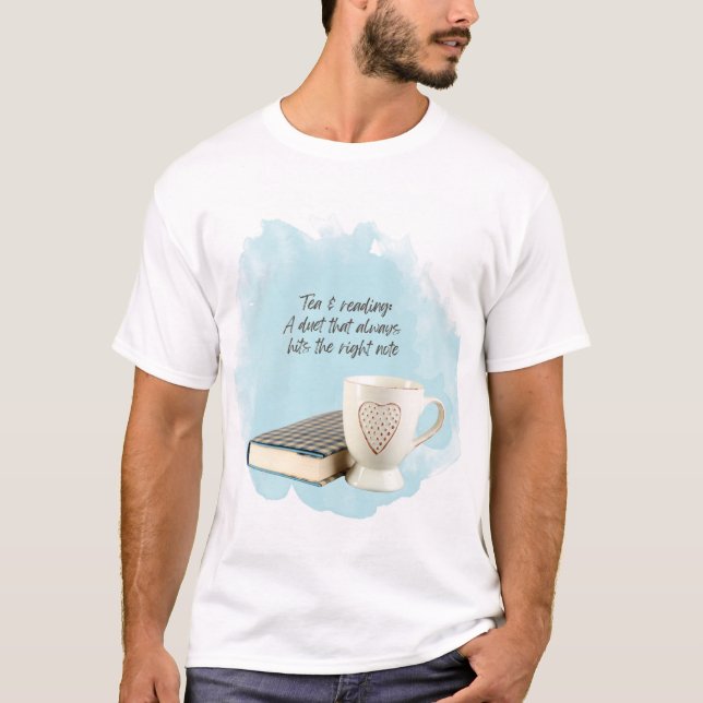 Tea & Reading: A Duet T-Shirt (Front)
