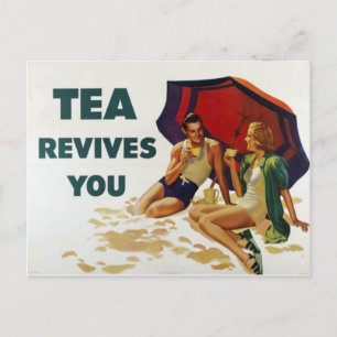 Tea Revives You Postcard
