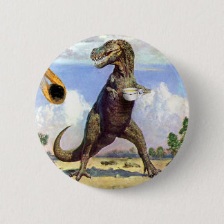 Tea Rex 6 Cm Round Badge