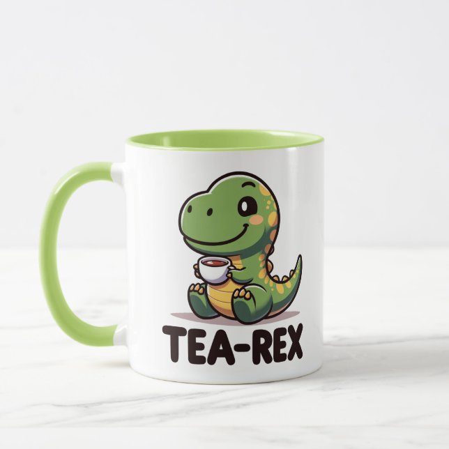 Tea-Rex Dinosaur Tea Mug (Left)