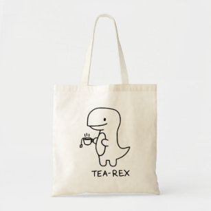 Tea Rex Shirt Funny Dinosaur Tea Party  Tote Bag