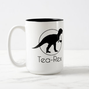 Tea Rex Two-Tone Coffee Mug