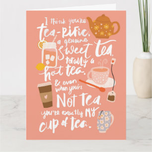Tea-rific Punny Love Card