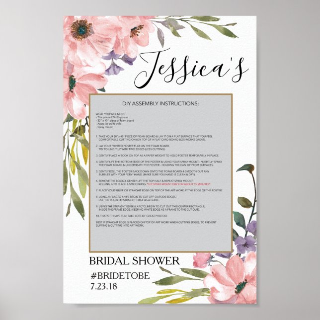 Tea Rose Photo Prop Poster Frame (Front)