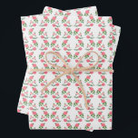 Tea Roses Pattern Cute Floral Feminine Sweet  Wrapping Paper Sheet<br><div class="desc">Hand painted design for you! Change the background colours too. Check my shop for more colours and designs or let me know if you'd like something custom. Thanks for shopping with me!</div>