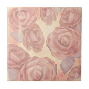 Tea roses, tile