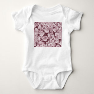 Tea Roses: Watercolor Bouquet Pattern. Baby Bodysuit