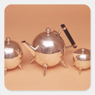Tea service with gilt interiors square sticker