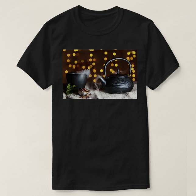 Tea Set Photo T-Shirt (Design Front)