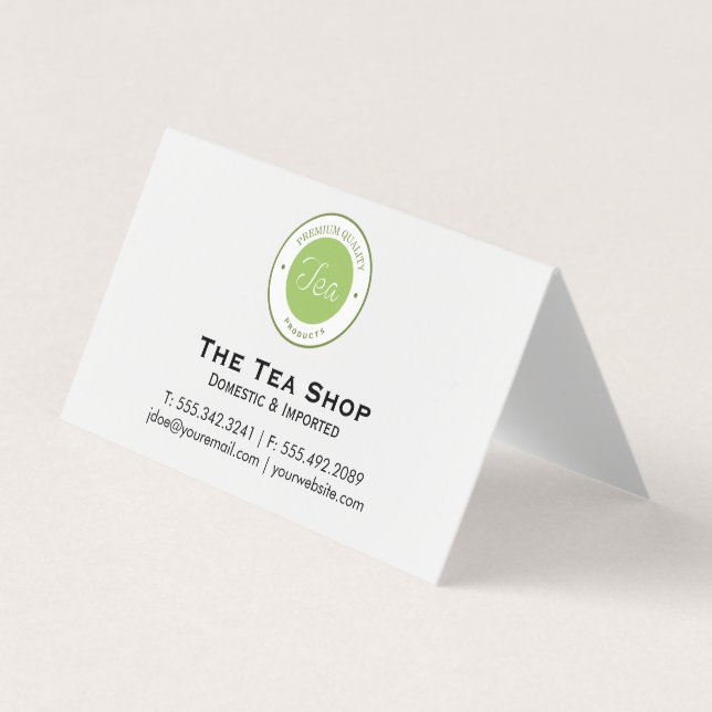 Tea Shop Business Card (Front)