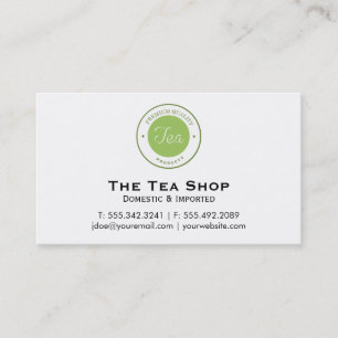 Tea Shop Business Card