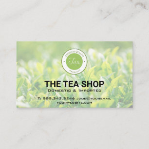 Tea Shop   Tea Plant Fields Business Card