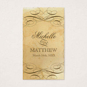 Tea Stained Vintage Wedding 1 - Favour Gift Tags