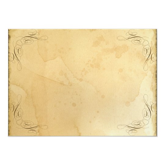 Tea Stained Vintage Wedding 1 - Table Number Names Card