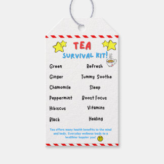 Tea Survival Kit Gift Tags