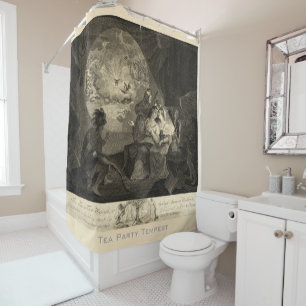 Tea Tax Tempest - Alternative View Shower Curtain
