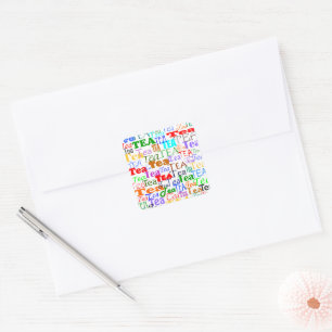 Tea Tea Tea! Square Sticker