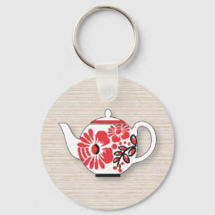 Tea teapots key ring