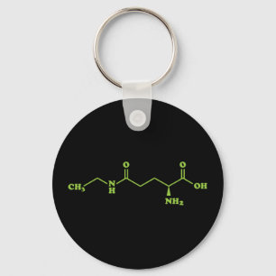 Tea Theanine Molecular Chemical Formula Key Ring