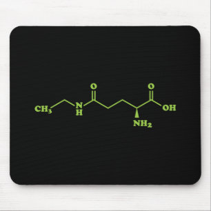 Tea Theanine Molecular Chemical Formula Mouse Mat