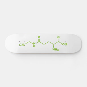 Tea Theanine Molecular Chemical Formula Skateboard