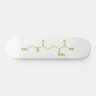Tea Theanine Molecular Chemical Formula Skateboard