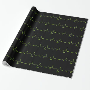 Tea Theanine Molecular Chemical Formula Wrapping Paper