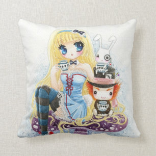 Tea time - Alice in Wonderland Cushion