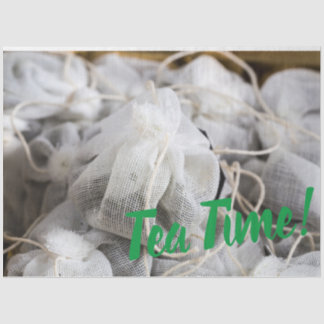 Tea Time Bag for Tea Lovers Tissue Paper