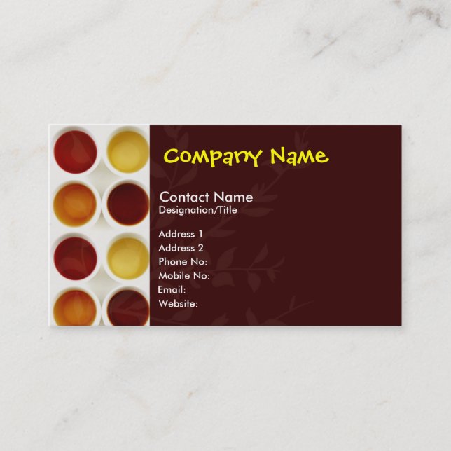 Tea Time Business Card (Front)