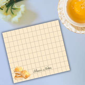 Tea Time Butter Biscuits – Personalized Grid Stick Post-it Notes