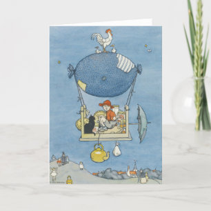 Tea time by William Heath Robinson Thank You Card