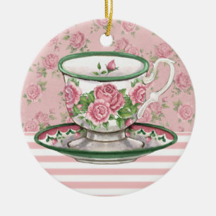 Tea Time Ceramic Tree Decoration