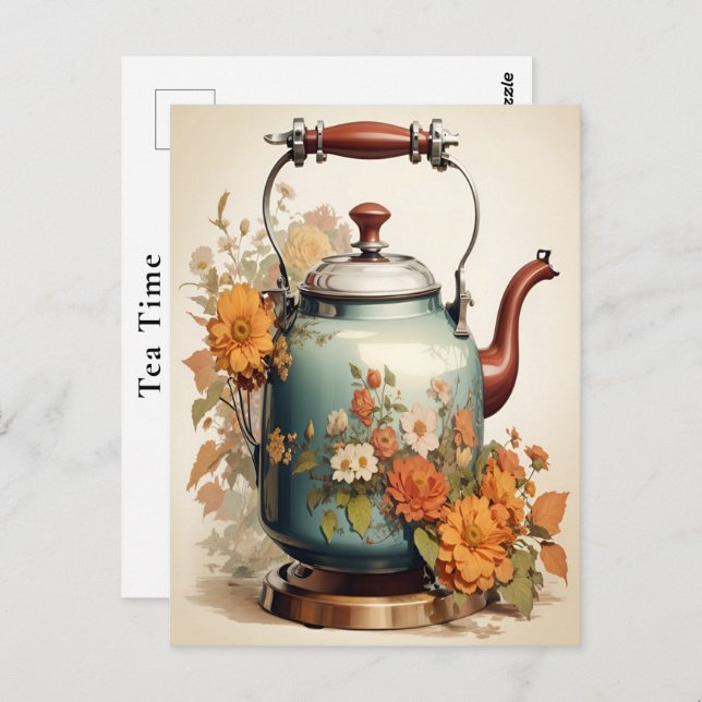 Tea Time Coffee Break Getting Together Vacation  Postcard (Front/Back)