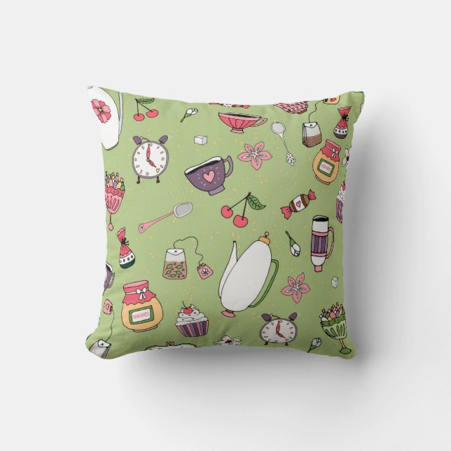Tea Time Cushion (Front)