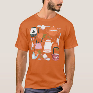 Tea Time Dark Background T-Shirt